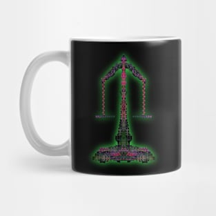 Libra 4c Black Mug